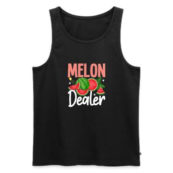 Melon Poison - Débardeur bio Premium Homme - noir - Devant - Michal (187cm)
