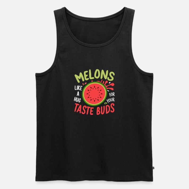 Melon Gift - Männer Premium Bio Tank Top - Schwarz