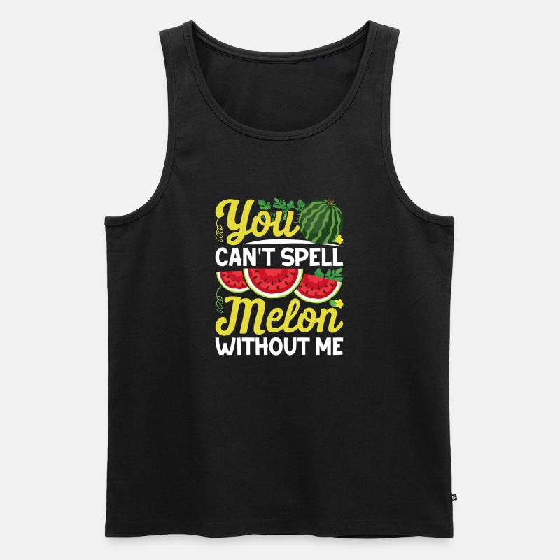 Melon Gift - Männer Premium Bio Tank Top - Schwarz