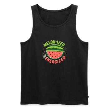 Melon Poison - Débardeur bio Premium Homme - noir - Devant - Michal (187cm)