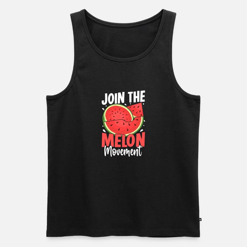 Melon Gift - Männer Premium Bio Tank Top - Schwarz