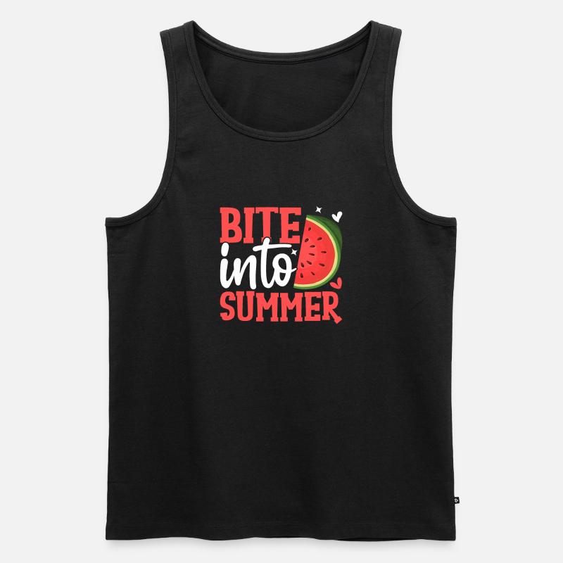 Melon Gift - Männer Premium Bio Tank Top - Schwarz