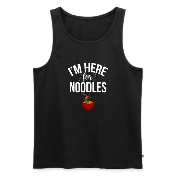 Noodle Lover Gifts - Männer Premium Bio Tank Top - Schwarz - Vorne - AI Model Male 178 light (178cm)