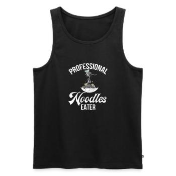 Noodle Lover Gifts - Männer Premium Bio Tank Top - Schwarz - Vorne - Michal (187cm)