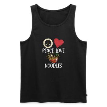 Noodle Lover Gifts - Männer Premium Bio Tank Top - Schwarz - Vorne - AI Model Male 178 light (178cm)