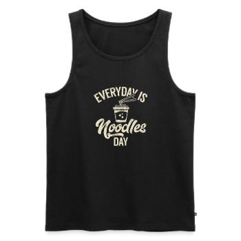 Noodle Lover Gifts - Männer Premium Bio Tank Top - Schwarz - Vorne - Michal (187cm)