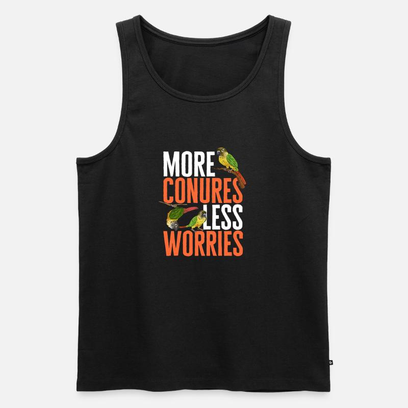 Molinasittich Papagei Vogel Sittich - Männer Premium Bio Tank Top - Schwarz