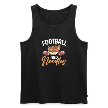 Noodle Lover Gifts - Männer Premium Bio Tank Top - Schwarz - Vorne - Michal (187cm)