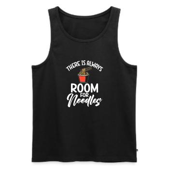 Noodle Lover Gifts - Männer Premium Bio Tank Top - Schwarz - Vorne - AI Model Male 178 light (178cm)