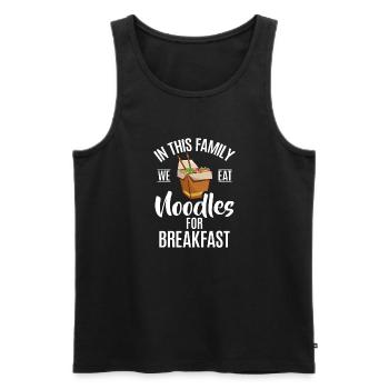 Noodle Lover Gifts - Männer Premium Bio Tank Top - Schwarz - Vorne - AI Model Male 178 light (178cm)