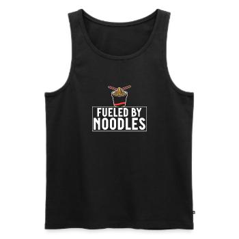 Cadeaux pour les amateurs de nouilles - Débardeur bio Premium Homme - noir - Devant - Michal (187cm)