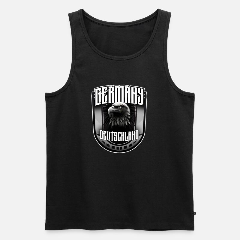 Germany - Männer Premium Bio Tank Top - Schwarz