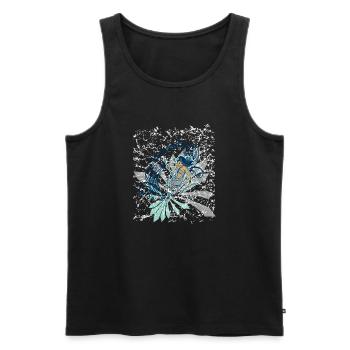 Indian - Männer Premium Bio Tank Top - Schwarz - Vorne - AI Model Male 178 light (178cm)