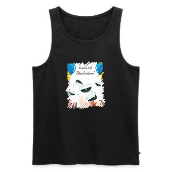 Abschlussfeier 2024 Abiturfeier - Männer Premium Bio Tank Top - Schwarz - Vorne - Michal (187cm)