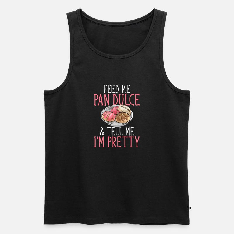 Concha Hispanic Mexikanisch Pan Dulce - Männer Premium Bio Tank Top - Schwarz