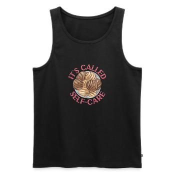 Concha Hispanic Mexikanisch Pan Dulce - Männer Premium Bio Tank Top - Schwarz - Vorne - Michal (187cm)