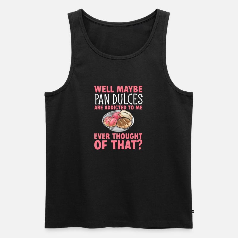 Concha Hispanic Mexikanisch Pan Dulce - Männer Premium Bio Tank Top - Schwarz