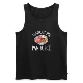 Concha Hispanic Mexican Pan Dulce - Men's Premium Organic Tank Top - black - Front - AI Model Male 178 light (178cm)