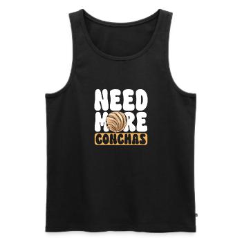 Concha Hispanic Mexikanisch Pan Dulce - Männer Premium Bio Tank Top - Schwarz - Vorne - Michal (187cm)