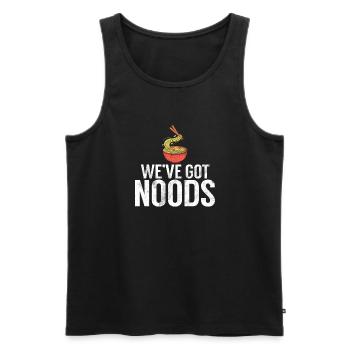 Noodle Lover Gifts - Männer Premium Bio Tank Top - Schwarz - Vorne - AI Model Male 178 light (178cm)