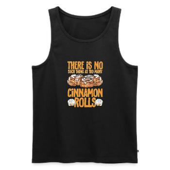 Zimtschnecke - Männer Premium Bio Tank Top - Schwarz - Vorne - Michal (187cm)