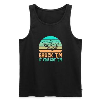 Oyster Gifts - Männer Premium Bio Tank Top - Schwarz - Vorne - AI Model Male 178 light (178cm)