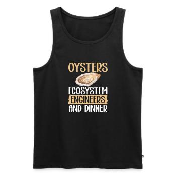 Oyster Gifts - Männer Premium Bio Tank Top - Schwarz - Vorne - Michal (187cm)