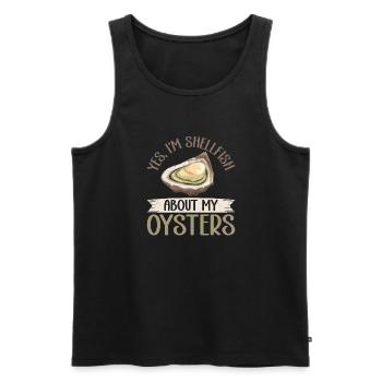 Oyster Gifts - Männer Premium Bio Tank Top - Schwarz - Vorne - AI Model Male 178 light (178cm)