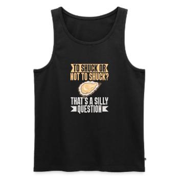 Oyster Gifts - Männer Premium Bio Tank Top - Schwarz - Vorne - AI Model Male 178 light (178cm)