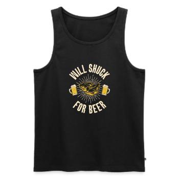 Oyster Gifts - Männer Premium Bio Tank Top - Schwarz - Vorne - AI Model Male 178 light (178cm)