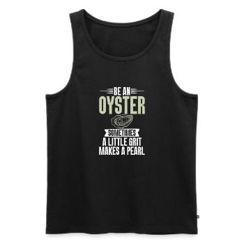 Oyster Gifts - Männer Premium Bio Tank Top - Schwarz - Vorne - Michal (187cm)