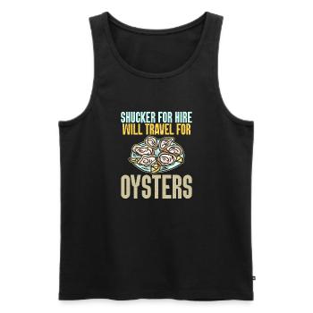 Oyster Gifts - Männer Premium Bio Tank Top - Schwarz - Vorne - AI Model Male 178 light (178cm)