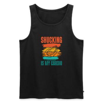 Oyster Gifts - Männer Premium Bio Tank Top - Schwarz - Vorne - Michal (187cm)