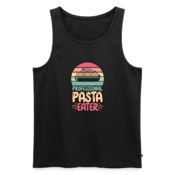 Pasta Lover Gifts - Männer Premium Bio Tank Top - Schwarz - Vorne - Michal (187cm)