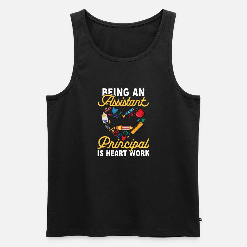 Stellvertretender Schulleiter - Männer Premium Bio Tank Top - Schwarz