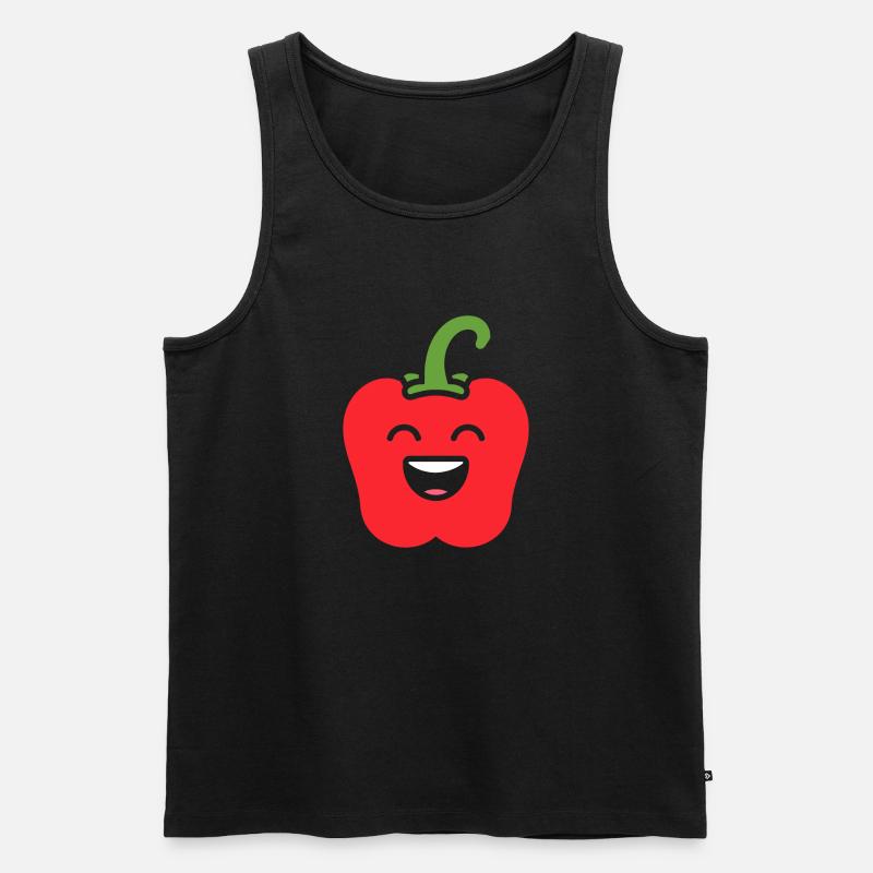Pfeffer - Männer Premium Bio Tank Top - Schwarz