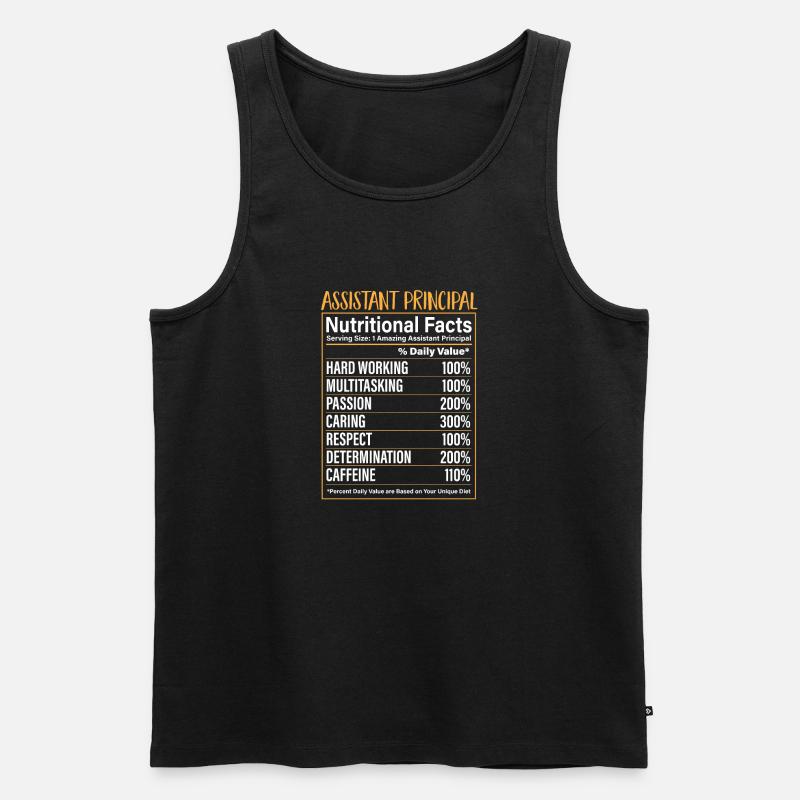 Stellvertretende Schulleiterin - Männer Premium Bio Tank Top - Schwarz