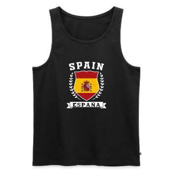 Hispania Madrid Spanien Espana Spanische - Männer Premium Bio Tank Top - Schwarz - Vorne - Michal (187cm)