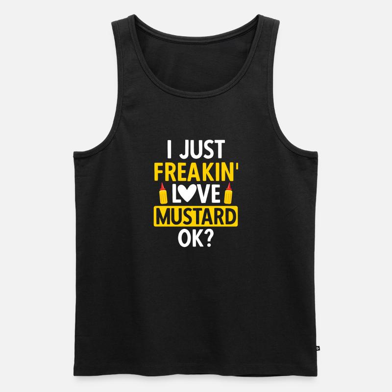 Senf Moutarde - Débardeur bio Premium Homme - noir