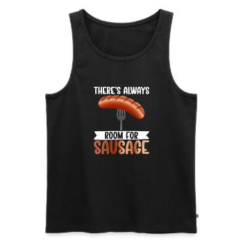 Sausage Lover - Männer Premium Bio Tank Top - Schwarz - Vorne - AI Model Male 178 light (178cm)