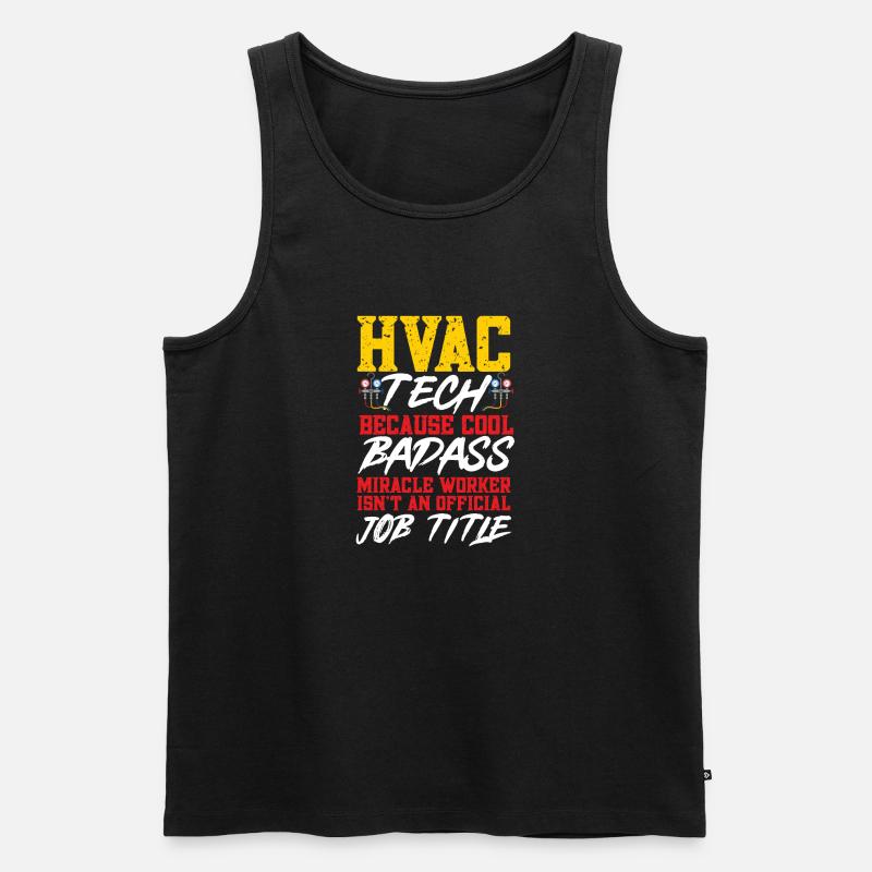 Heizung Klima Lüftung Techniker - Männer Premium Bio Tank Top - Schwarz