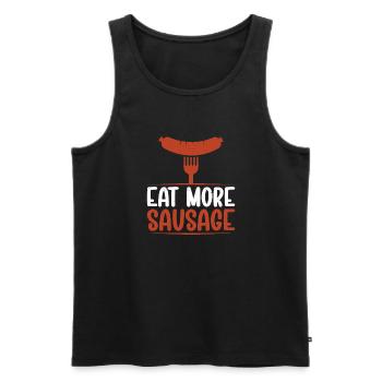 Sausage Lover - Männer Premium Bio Tank Top - Schwarz - Vorne - AI Model Male 178 light (178cm)