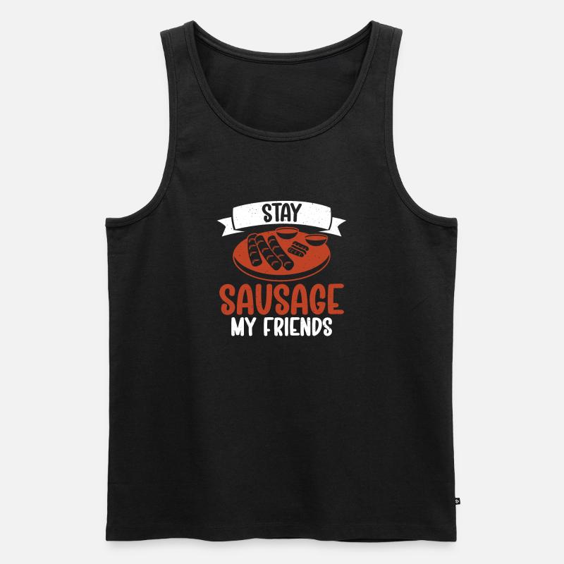Sausage Lover - Männer Premium Bio Tank Top - Schwarz