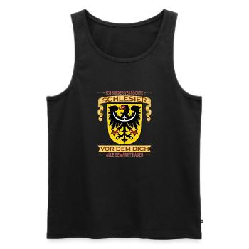 Schlesien Schläsig Polen Tschechien Provinz - Männer Premium Bio Tank Top - Schwarz - Vorne - Michal (187cm)