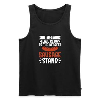 Sausage Lover - Männer Premium Bio Tank Top - Schwarz - Vorne - AI Model Male 178 light (178cm)