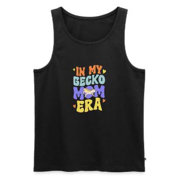 Leopard Gecko Reptile Pet Gecko - Men's Premium Organic Tank Top - black - Front - Michal (187cm)