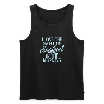 Seafood Lover Gift - Männer Premium Bio Tank Top - Schwarz - Vorne - AI Model Male 178 light (178cm)