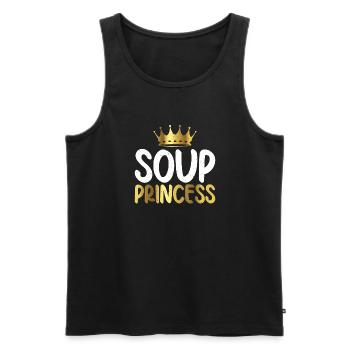 Soup Lovers Gifts - Männer Premium Bio Tank Top - Schwarz - Vorne - Michal (187cm)