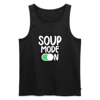 Soup Lovers Gifts - Männer Premium Bio Tank Top - Schwarz - Vorne - Michal (187cm)