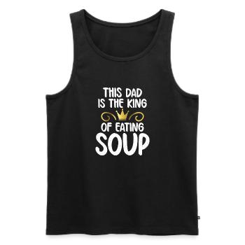 Soup Lovers Gifts - Männer Premium Bio Tank Top - Schwarz - Vorne - Michal (187cm)